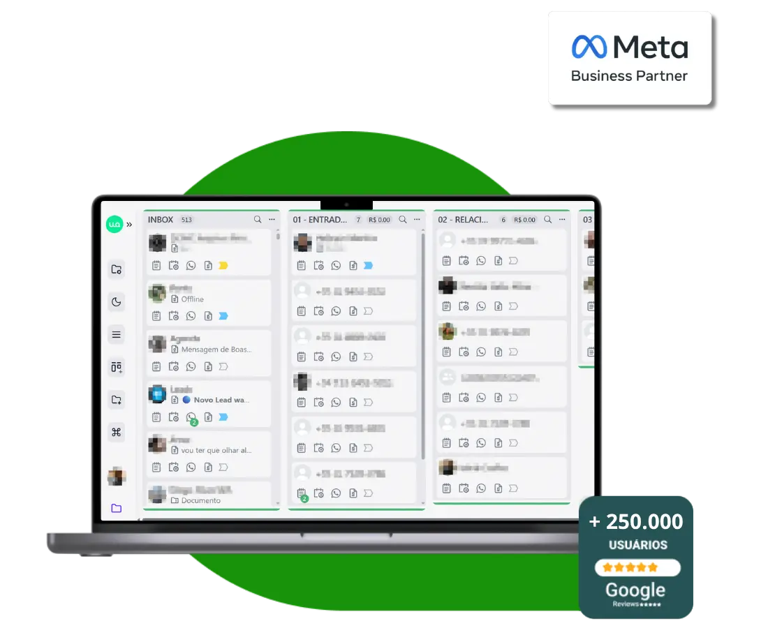 waTidy no WhatsApp Web — CRM Kanban, funcionalidades e selo Meta Business Partner